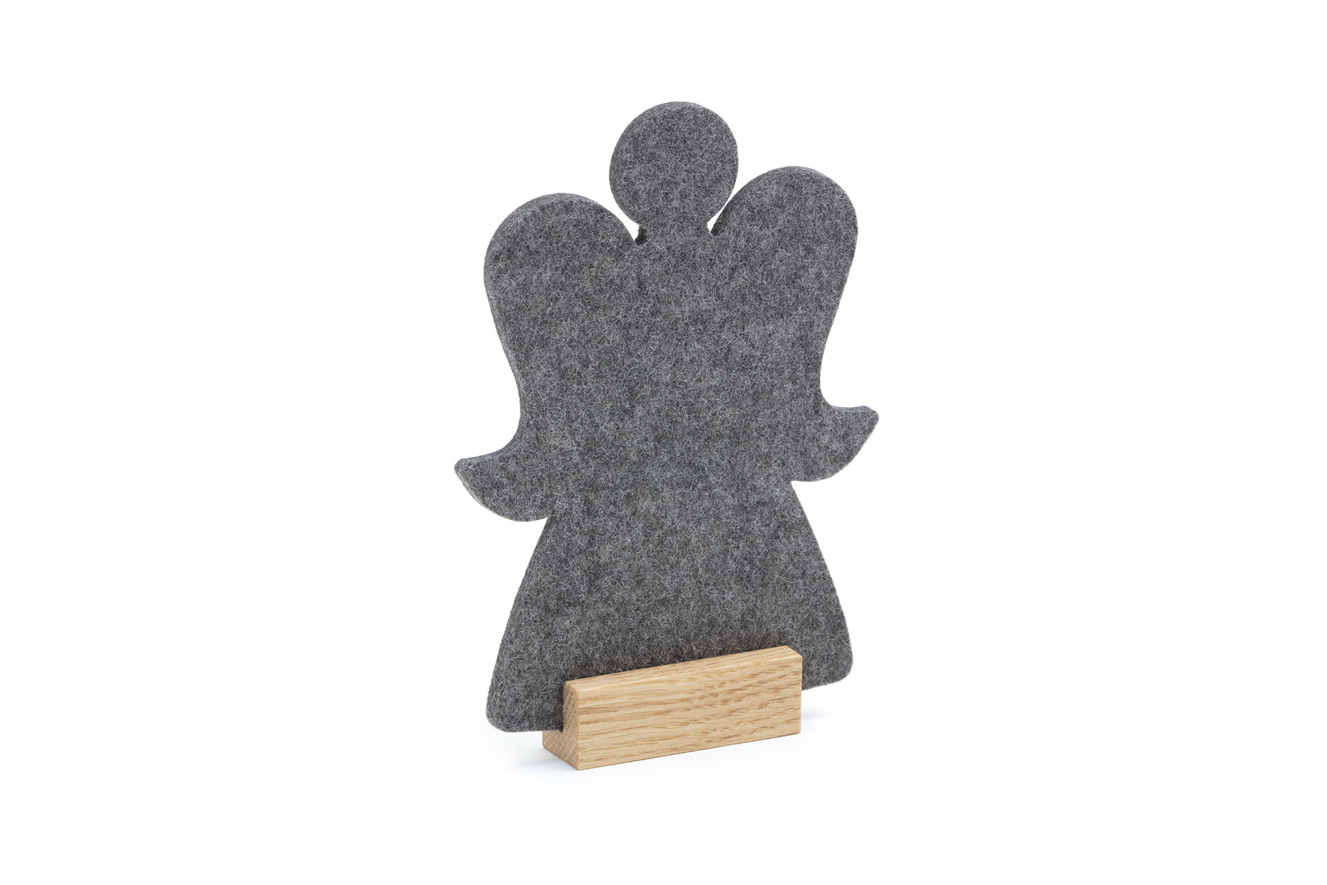 Display angel with oak base (2-pcs.)